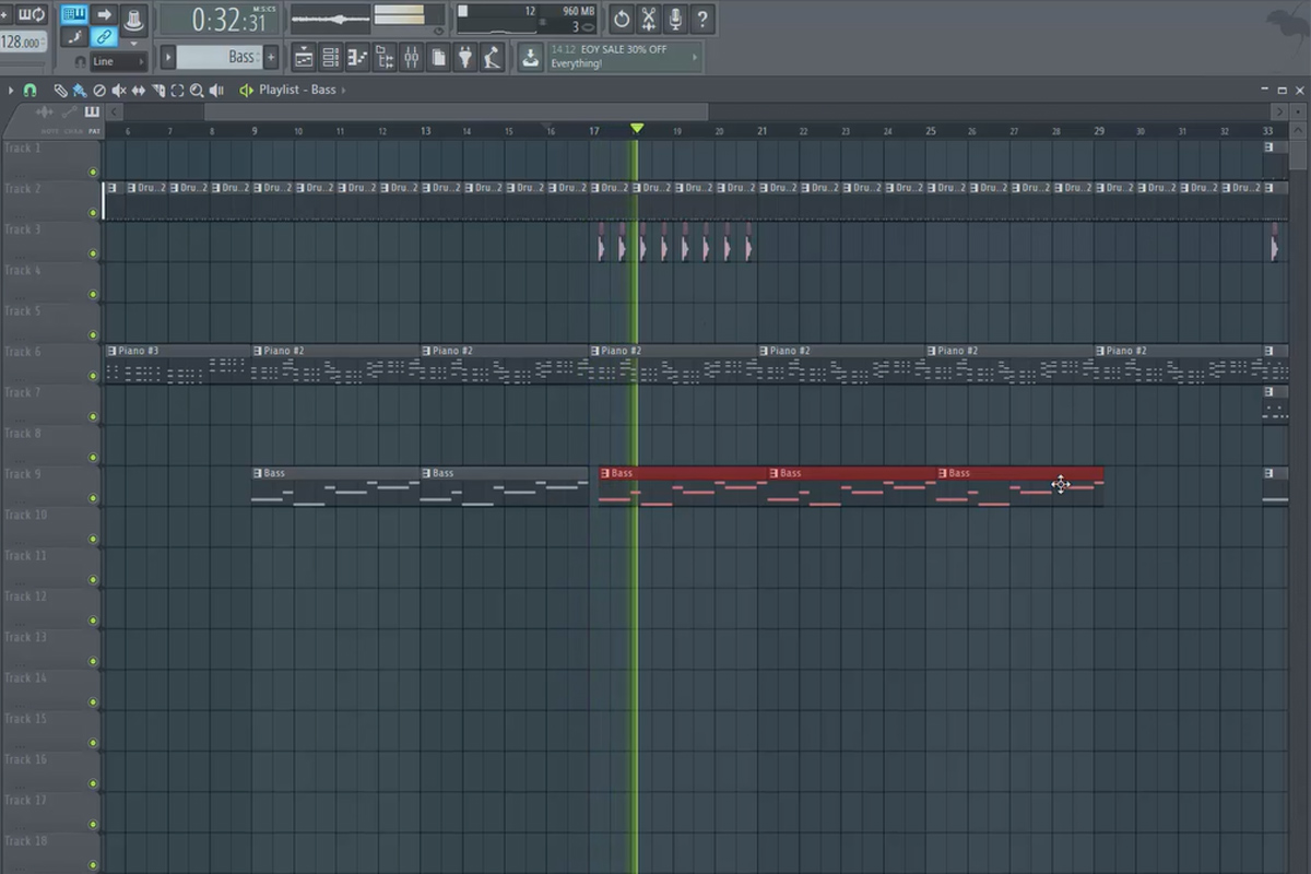 FL Studio ile dijital müzik prodüksiyonu - 5.5 Örnek prodüksiyon: Şarkı yapısı, düzenleme Bölüm 1