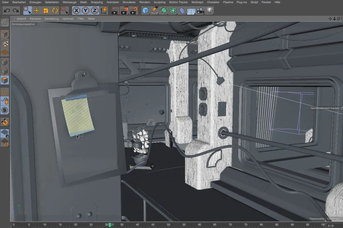 Praxis in Cinema 4D – Modellieren und Beleuchten einer Raumstation: 18 Standardmaterialien