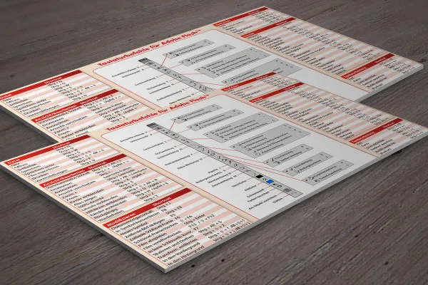Referenzkarte für Adobe Flash - Die wichtigsten Shortcuts und Tipps für Flash