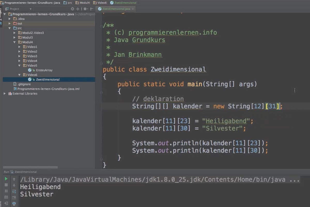 Java aloittelijoille – 4.7-monitahoiset taulukot