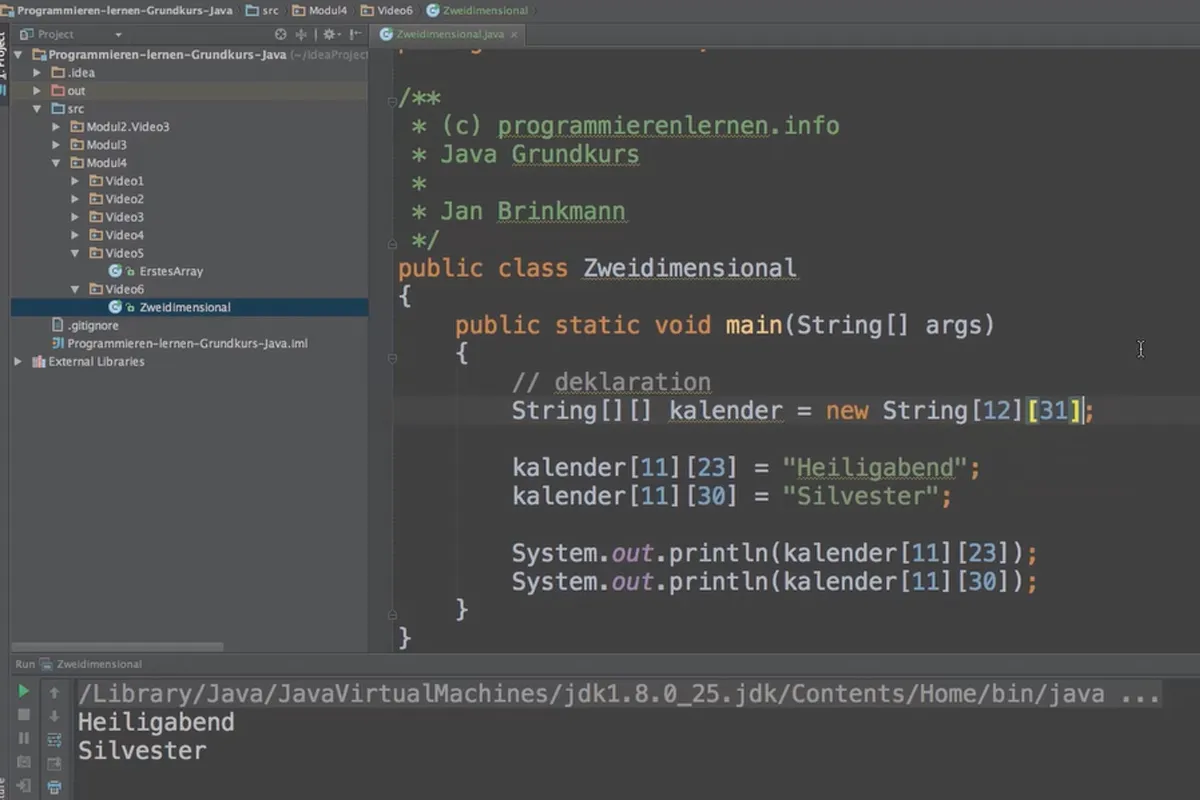 Java untuk Pemula – 4.7 Arrays Multidimensional