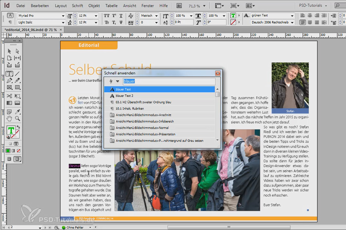Tips & tricks for Adobe InDesign: Create and apply character and paragraph styles at lightning speed