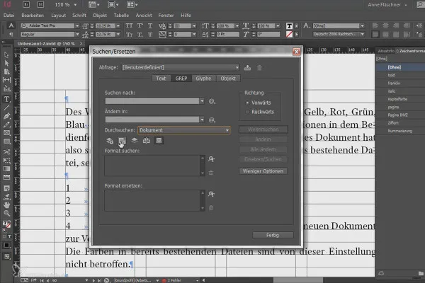 Großprojekte in Adobe InDesign - 3.06 - Exkurs GREP