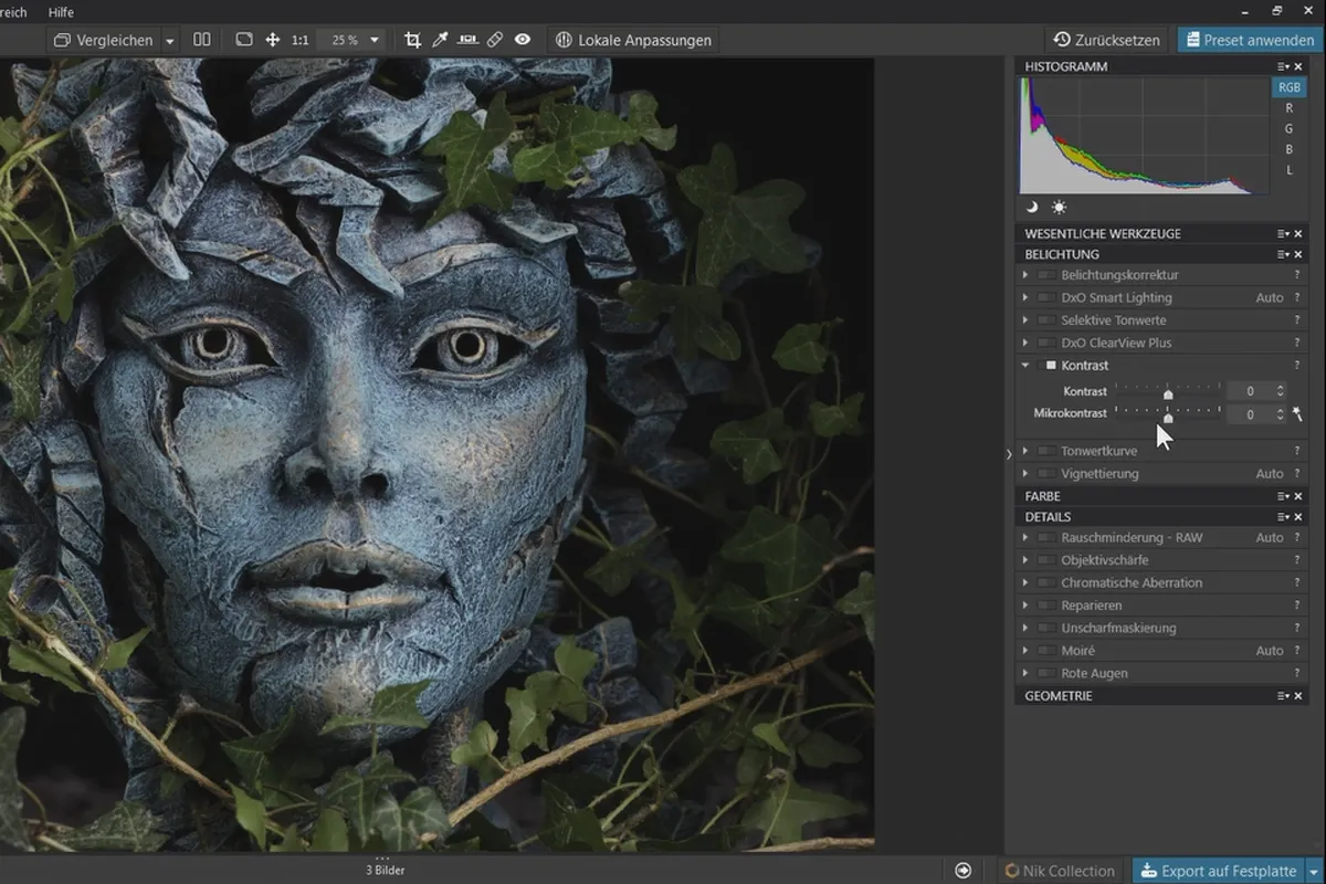 DxO PhotoLab-Tutorial: 3.5 | Kontrast