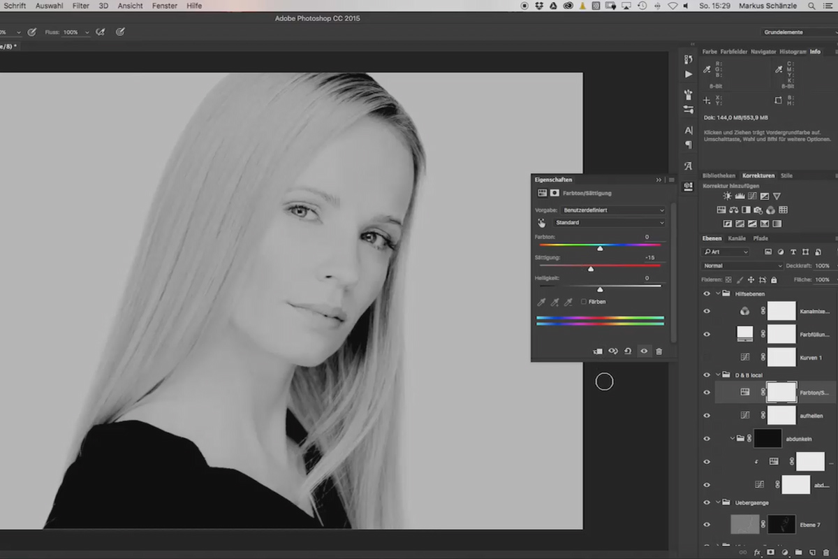 Fotografia "headshot" - il percorso verso il ritratto perfetto - 18 Dodge and Burn - locale.