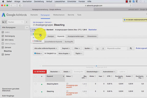 Google AdWords - mindre kostnader, fler kunder - 5.1 Vi skapar den första annonsgruppen