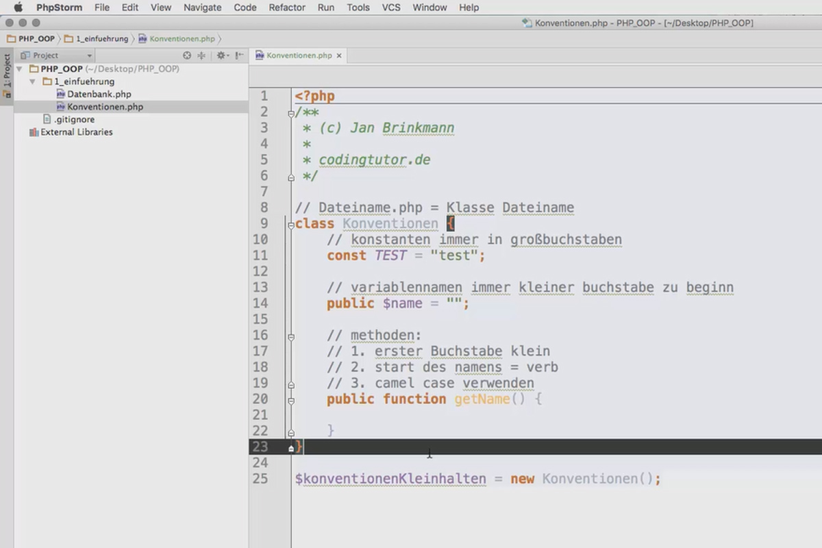 Programación web orientada a objetos con PHP - 3.05 Convenciones de nomenclatura