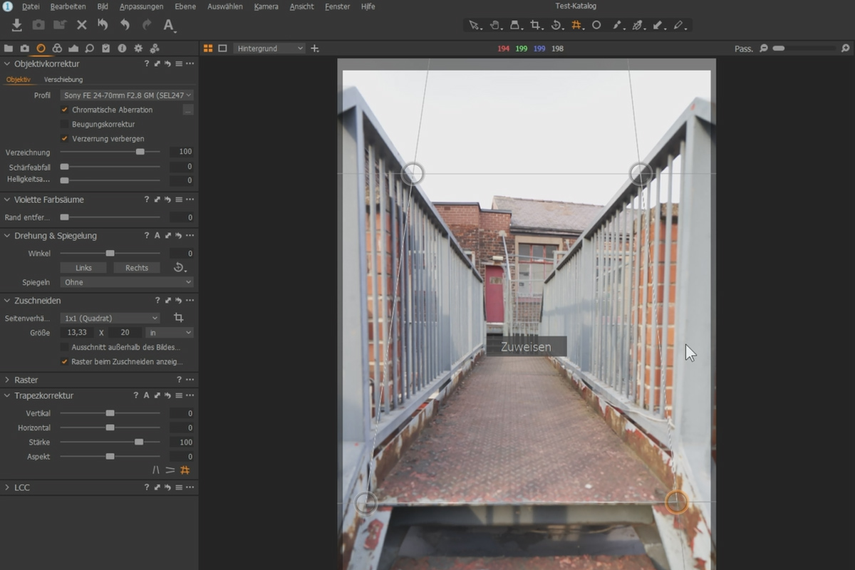 Capture One Pro-Tutorial: 3.4 | Lens Tools