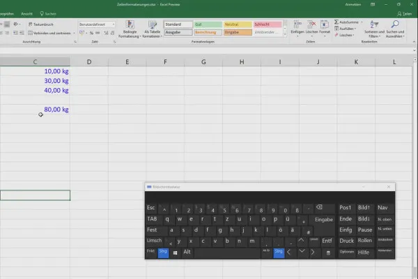 Excel-Kurs für Controlling und Vertrieb: Sortimentsliste, Einheiten, Währung & Co – 3.10 Farbcode-Formatierung der Zellen