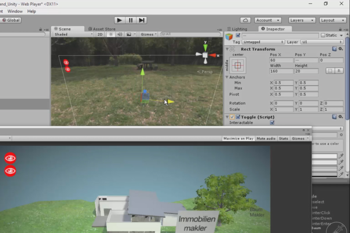 Vistas de arquitectura en 360° con Unity y Cinema 4D - 19 Exportación para la web
