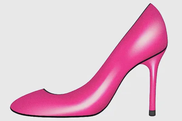Buty na obcasach tworzone w programie Adobe Illustrator - Część 1.
