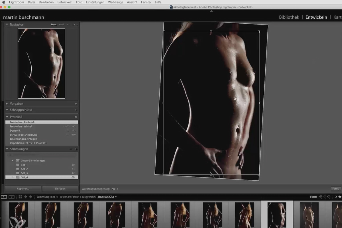 Klassisk nakenfotografering i profesjonelt studiolys - 5.4 Bildebehandling kreativ fra stil til stil