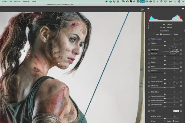 Criar pôster no estilo de Tomb Raider - Tutorial de fotografia e Photoshop: 19 Toque final.