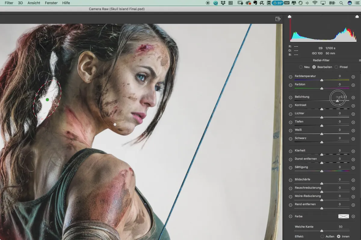 Criar pôster no estilo de Tomb Raider - Tutorial de fotografia e Photoshop: 19 Toque final.