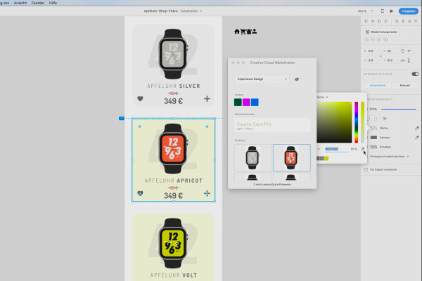 Adobe XD-tutorial: 19 | Skapa High-Fidelity-prototyp, Del 1 – mobila onlinebutik
