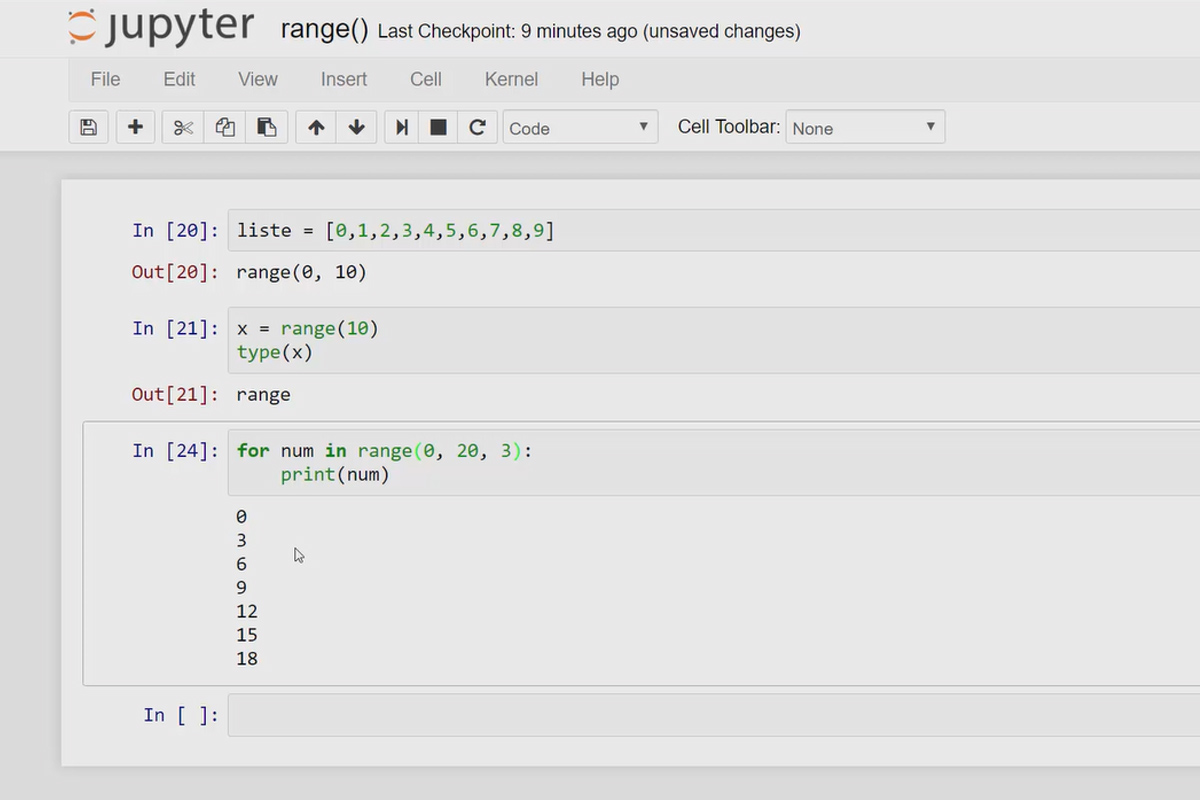 Python-programmering för nybörjare - 19 Range-funktion