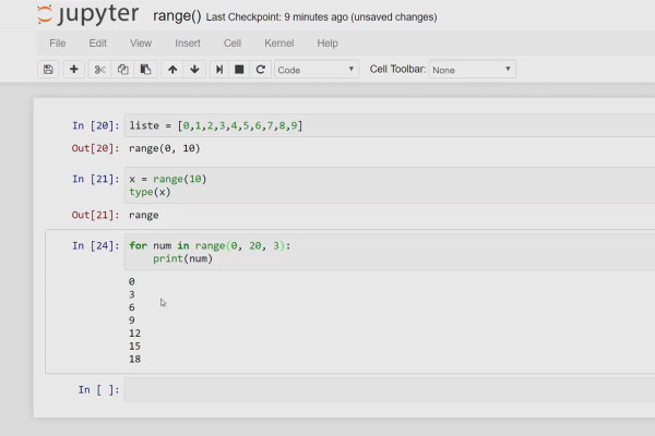 Programmation Python pour débutants - 19 Fonction Range