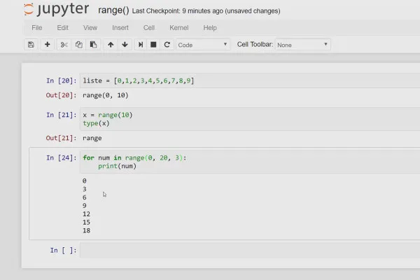 Python-Programmierung für Einsteiger – 19 Range-Funktion