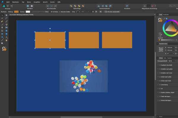 Affinity Designer-opplæring - Grunnleggende: 4.1 | Flytteverktøy