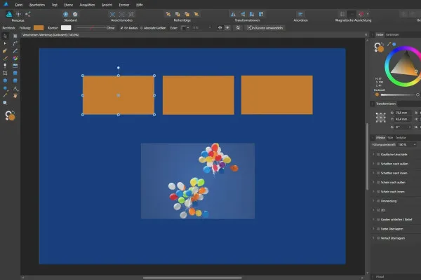 Affinity Designer-Tutorial – Grundlagen: 4.1 | Verschieben-Werkzeug