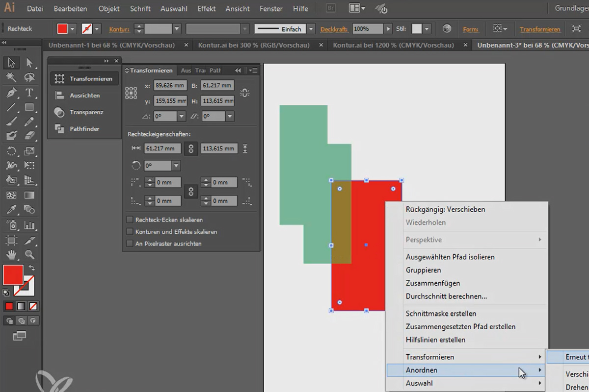 Skillful use of transparencies
