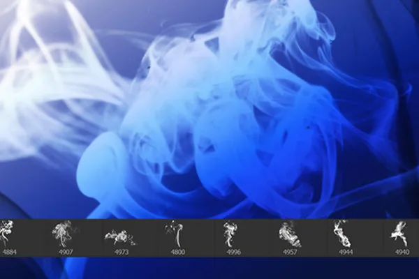 Pinsel mit Rauch-Motiven für Photoshop und Co: Version 01