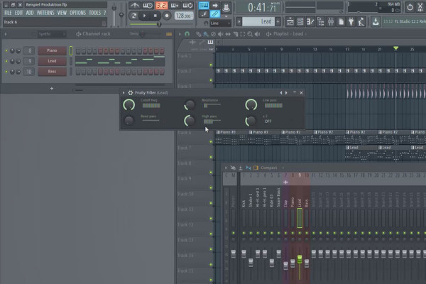 Produzione musicale digitale con FL Studio - 5.6 Esempio di produzione: Automation Clips Parte 1