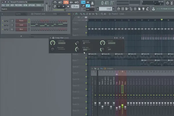 Digitale Musikproduktion mit FL Studio – 5.6 Beispielproduktion: Automation Clips Teil 1