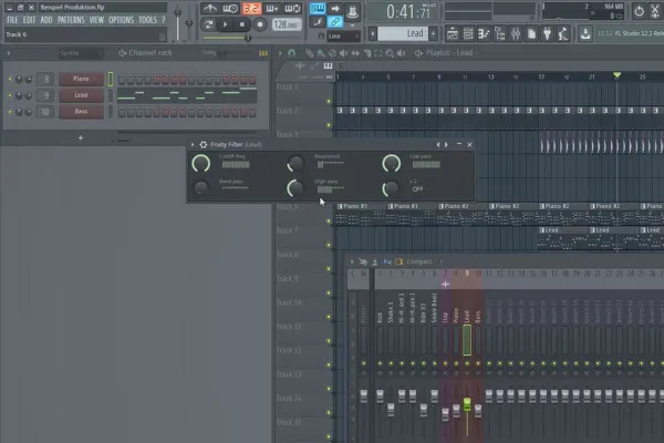 Produzione musicale digitale con FL Studio - 5.6 Esempio di produzione: Automation Clips Parte 1