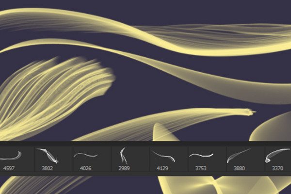 Le grand ensemble de pinceaux - brosses artistiques : 6.2 Waves, vagues