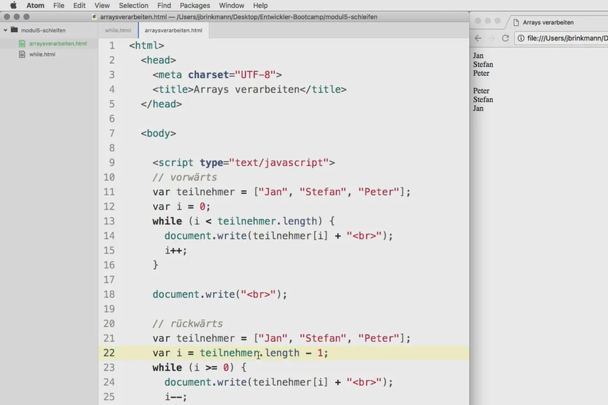 Programmazione software per principianti: 5.2 Elaborazione di array