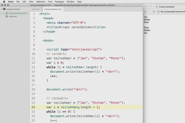 Programmazione software per principianti: 5.2 Elaborazione di array