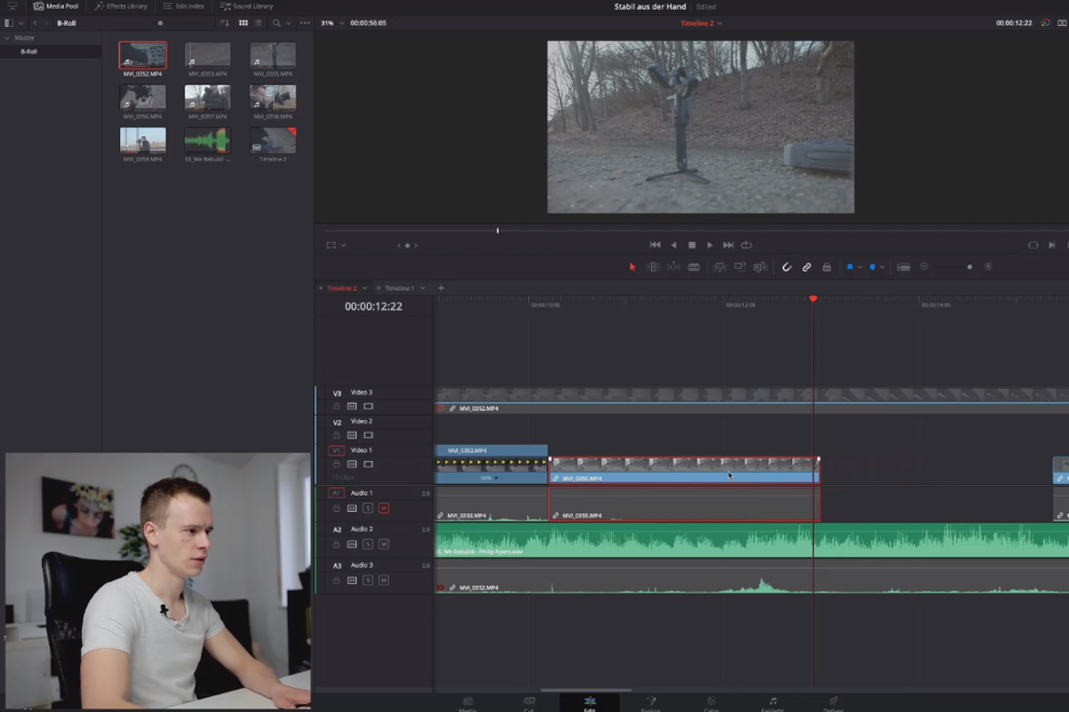 DaVinci Resolve-tutorial: 3.10 | Lösning till klippuppdraget