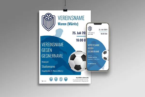 Spor kulübünüz için tasarım şablonları - Vol. 3: El ilanı/Poster/Pankart