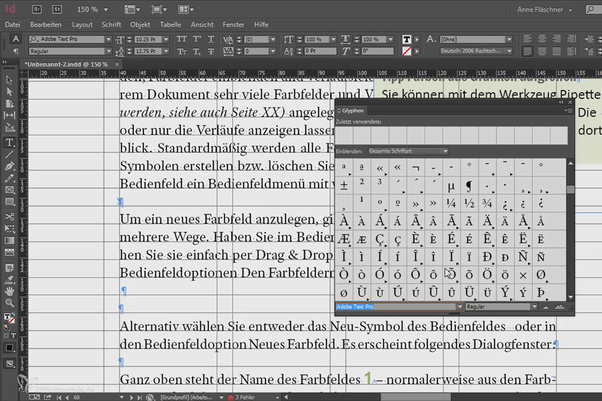 Grandes proyectos en Adobe InDesign - 3.07 - Excursus búsqueda de objetos y búsqueda de glifos