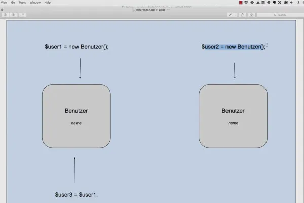 Objektorientert web-programmering med PHP – 3.06 Verdier og referanser