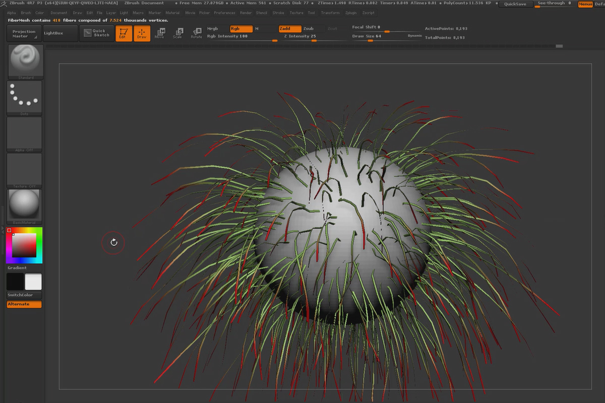 ZBrush para principiantes: 5.7 Fibremesh