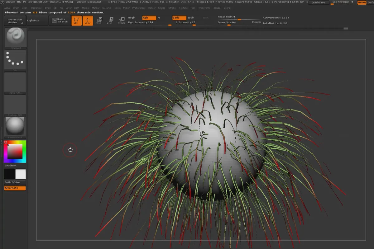 ZBrush 초보자를 위한: 5.7 피버메쉬