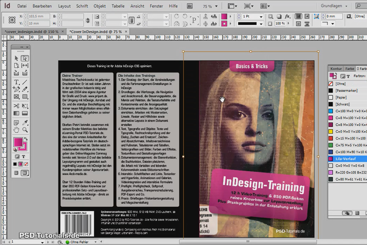 Designe DVD-cover og DVD-etikett - Del 2: Ferdigstillelse av coveret
