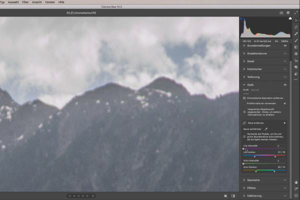 Tutoriel Camera Raw : 3.7 | Aberrations chromatiques