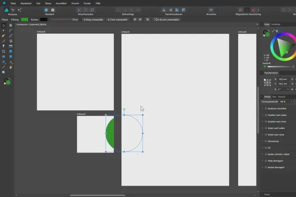 Affinity Designer-Tutorial – Grundlagen: 4.2 | Artboard-Werkzeug