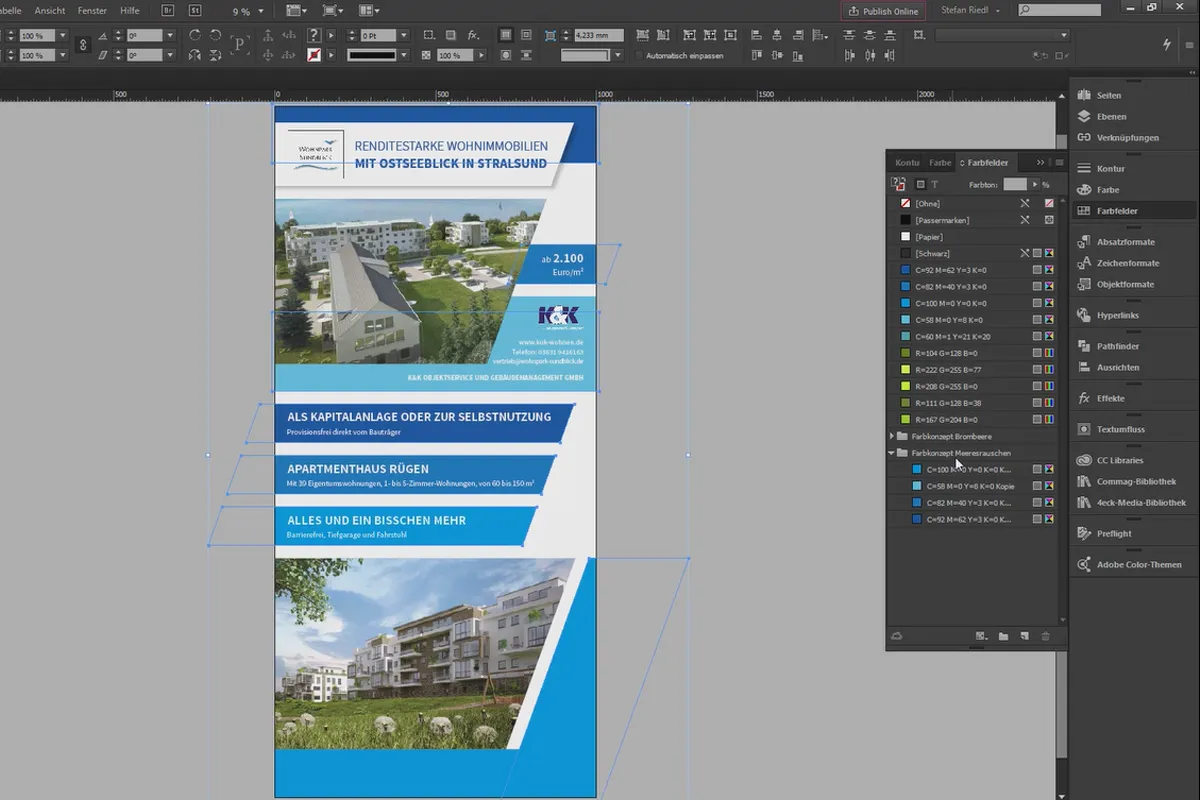 Новинки у Creative Cloud: InDesign CC 2014 (червень 2014) - організація полів кольорів.