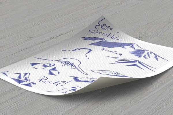 Template Photoshop-Mockup untuk flyer satu sisi berukuran A4 secara vertikal.