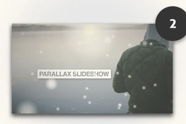 Template slideshow After Effects: Efek Paralaks