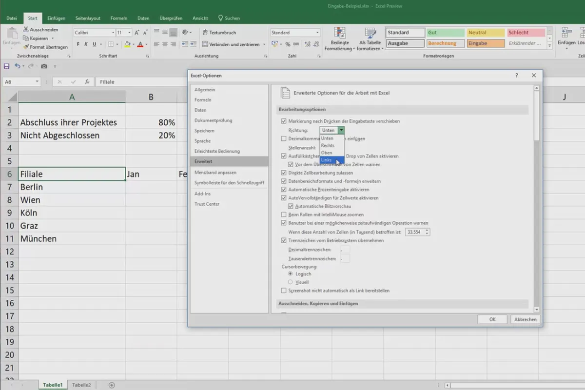 Excel-Kurs für Controlling und Vertrieb: Sortimentsliste, Einheiten, Währung & Co – 2.1 Dateneingabe effizienter steuern