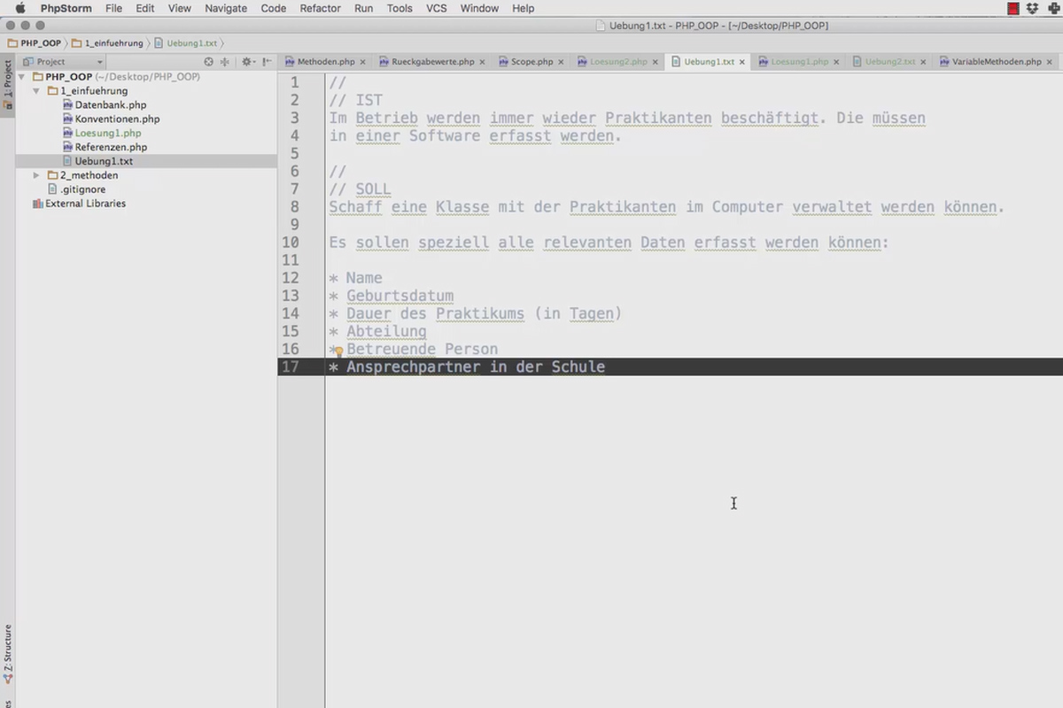 Programación web orientada a objetos con PHP - 3.07 Ejercicio #1