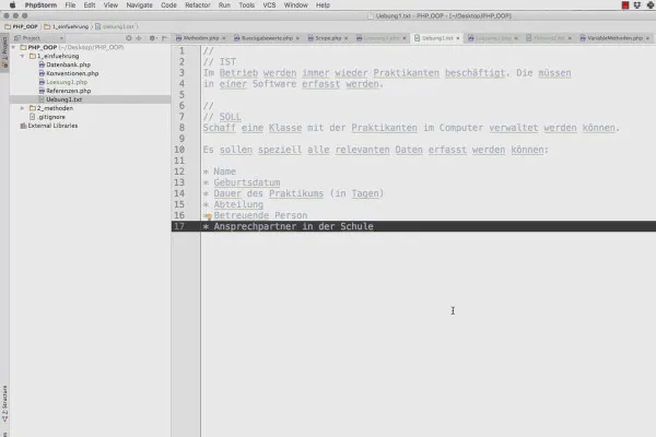 Objektorientert webprogrammering med PHP – 3.07 øvingsoppgave #1
