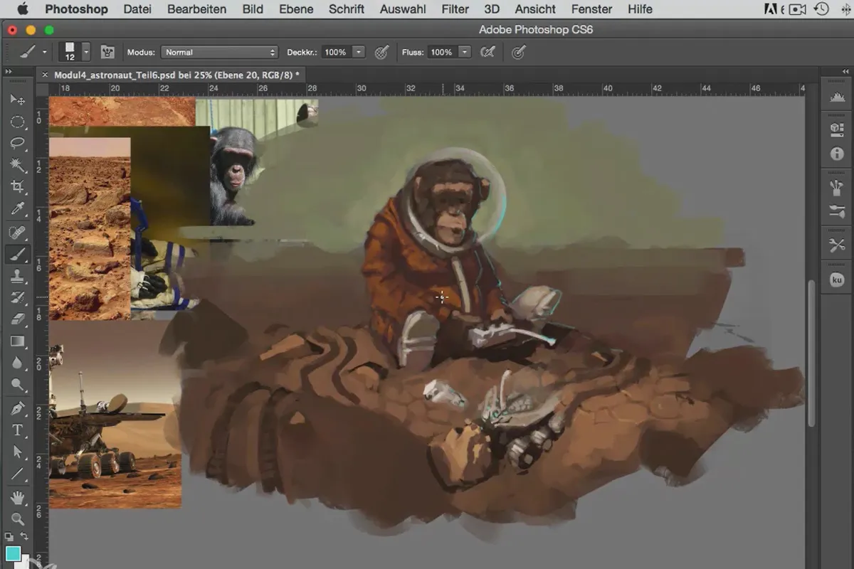 Character Painting in Photoshop - Modul 4.8 Details und Lichteffekte