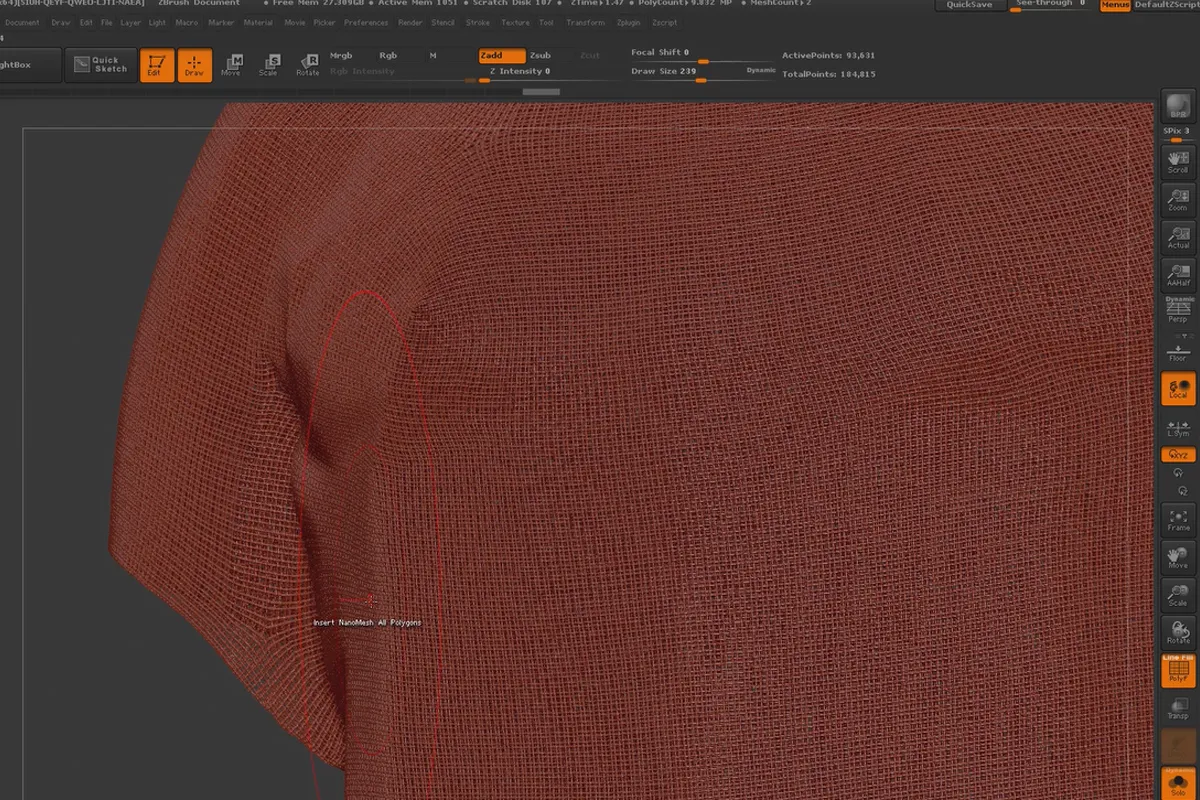 ZBrush 초보자를 위한: 5.8 나노메쉬
