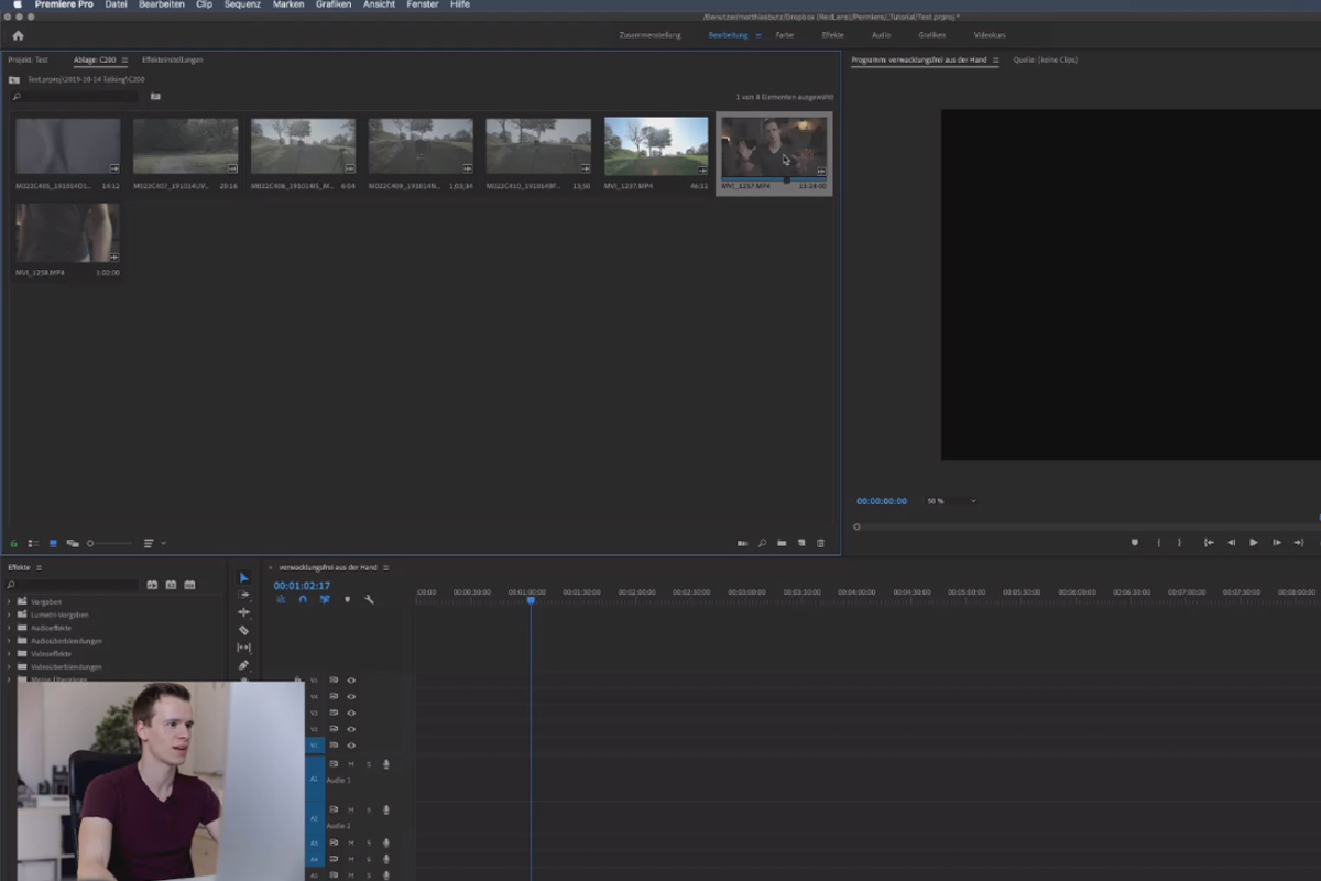 Premiere Pro CC eğitimi: 3.12 | Çözüm: Montaj I